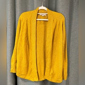 Loft Chartreuse Cardigan